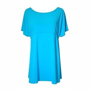 UV Skinz Dress Womens Plus Size 2XL Sky Blue Swim Dress Cover Up UPF 50 Sunwear
